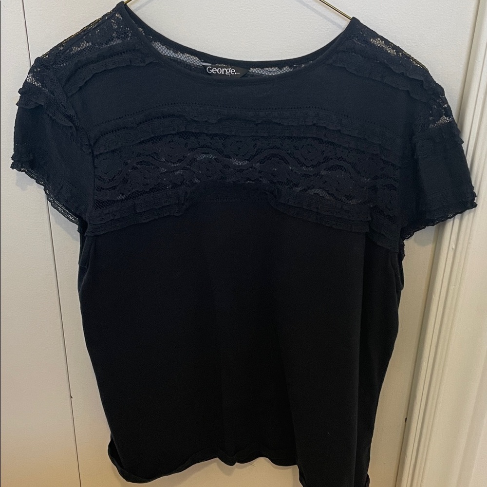 George Women's Navy Blue Lace Top (bundle and save on 1 shipping)